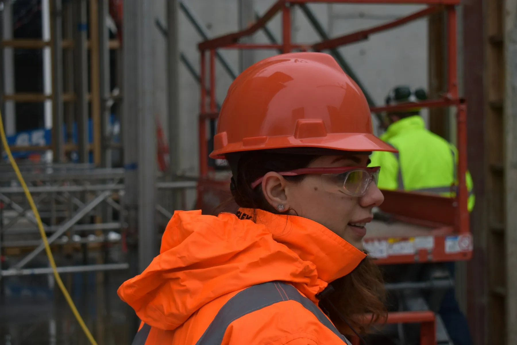 Dillon engineer in high-visibility clothing and hard hat on a plant work front
